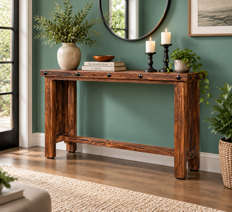 Westgate Rustic Brown Console Table