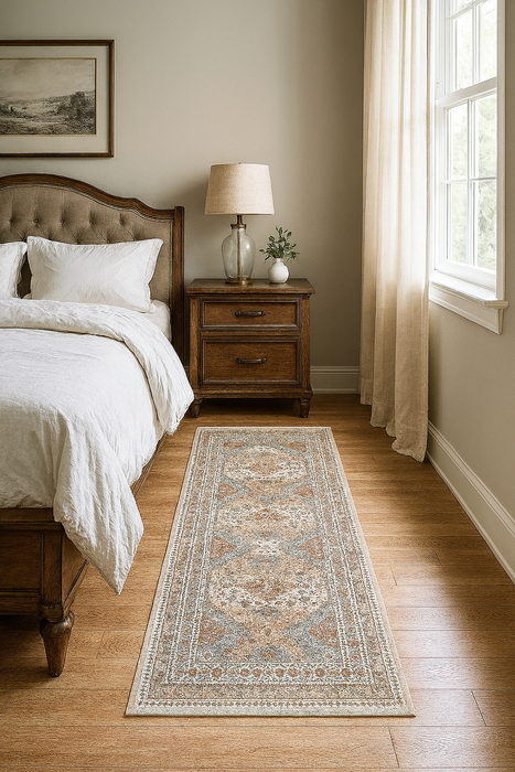 Serapi Collection Area Rug Ultra Soft Washable Rug, Non Slip Area Rug Indoor, Stain Resistant Rugs for Living Room Bedroom Vintage Home Decor