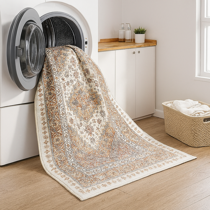 Serapi Collection Area Rug Ultra Soft Washable Rug, Non Slip Area Rug Indoor, Stain Resistant Rugs for Living Room Bedroom Vintage Home Decor