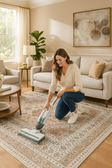 Serapi Collection Area Rug Ultra Soft Washable Rug, Non Slip Area Rug Indoor, Stain Resistant Rugs for Living Room Bedroom Vintage Home Decor