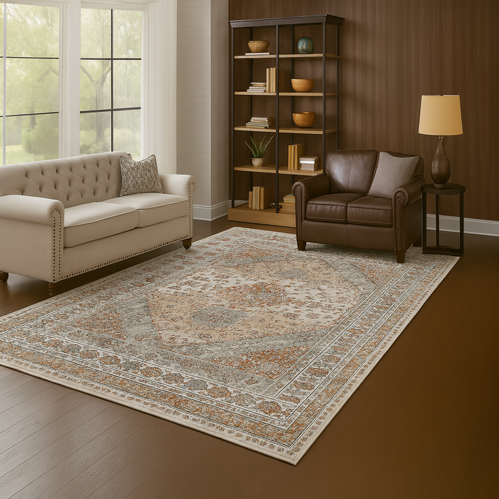 Serapi Collection Area Rug Ultra Soft Washable Rug, Non Slip Area Rug Indoor, Stain Resistant Rugs for Living Room Bedroom Vintage Home Decor