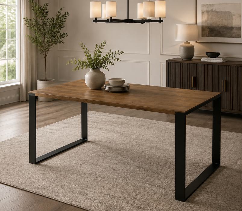 Ashland Mod Dining Table - Oak & Metal