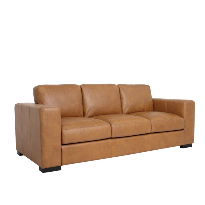 Argento Top Grain Leather Sofa - Tan