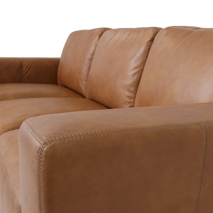 Argento Top Grain Leather Sofa - Tan