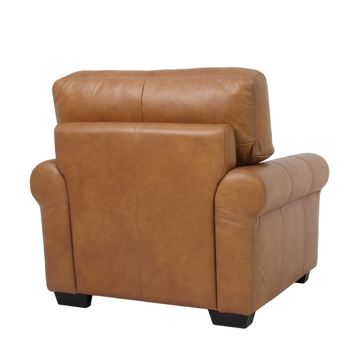 Florentine Leather Arm Chair - Tan