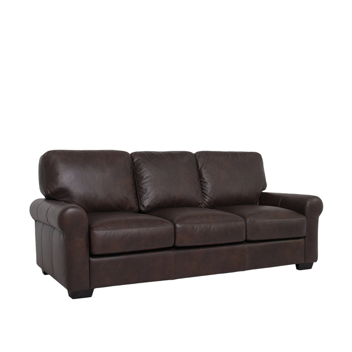 Florentine Top Grain Leather Sofa - Brown