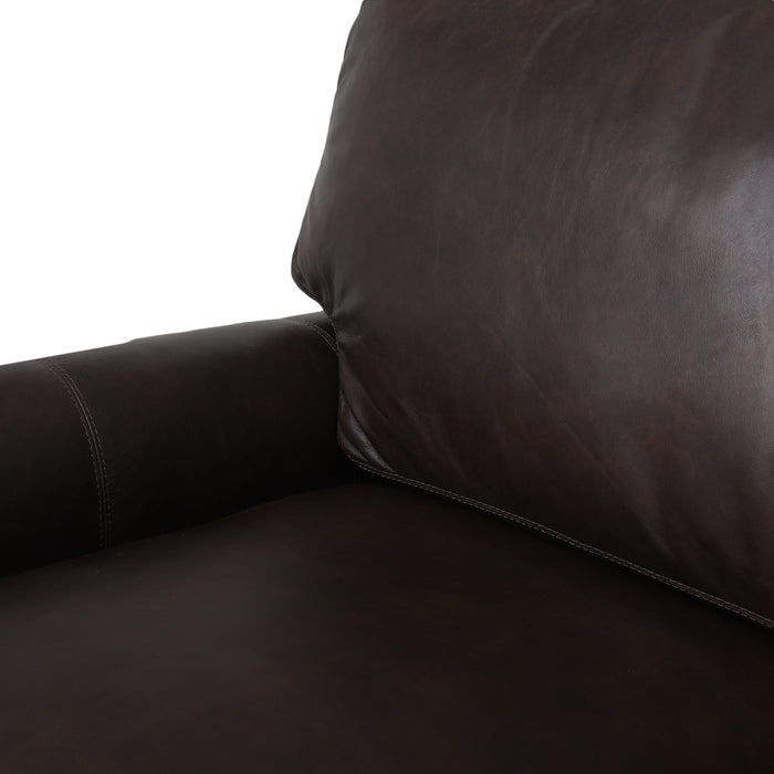 Florentine Top Grain Leather Sofa - Brown