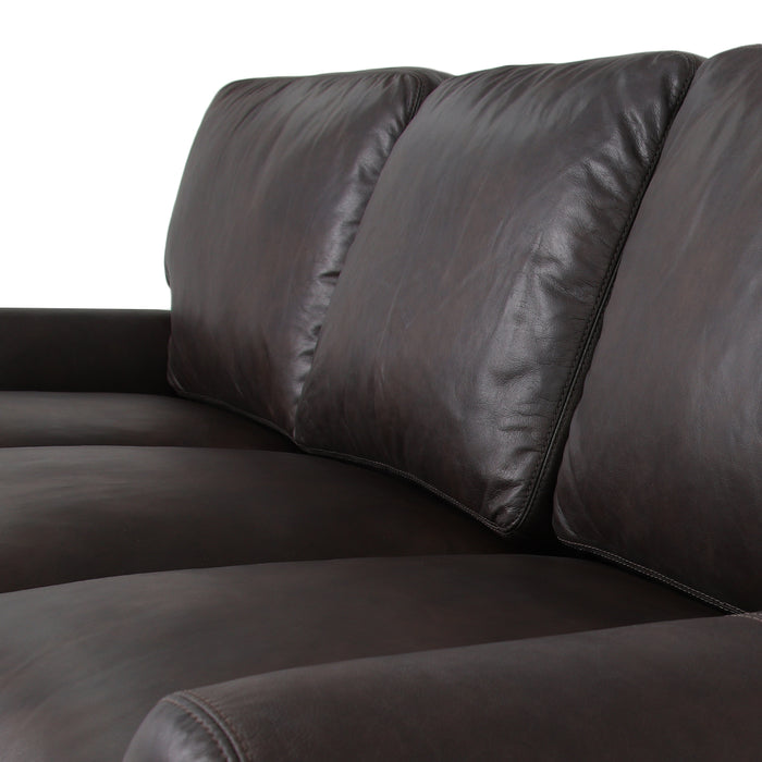 Florentine Top Grain Leather Sofa - Brown