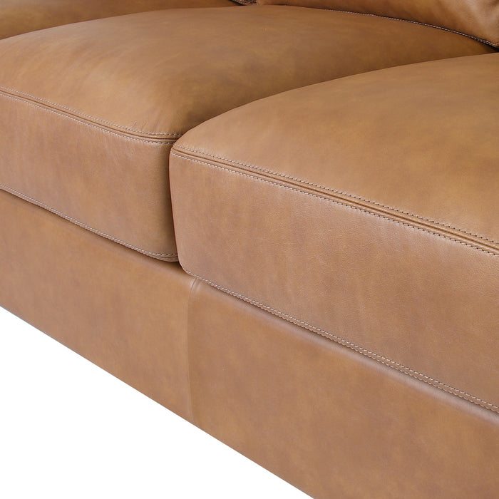 Florentine Top Grain Leather Sofa - Tan