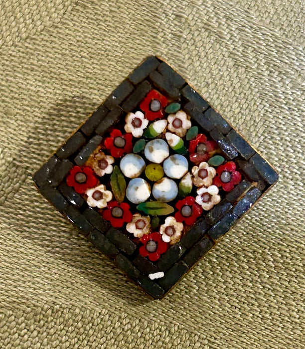 A group of seven Micro Mosaic Pins