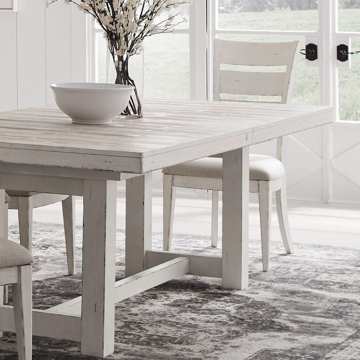 Autumn Leaf Rustic Farmhouse Dining Table and Chair Set