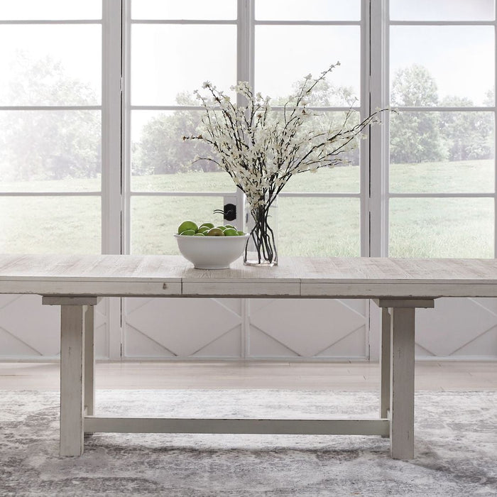 Autumn Leaf Rustic Farmhouse Dining Table and Chair Set