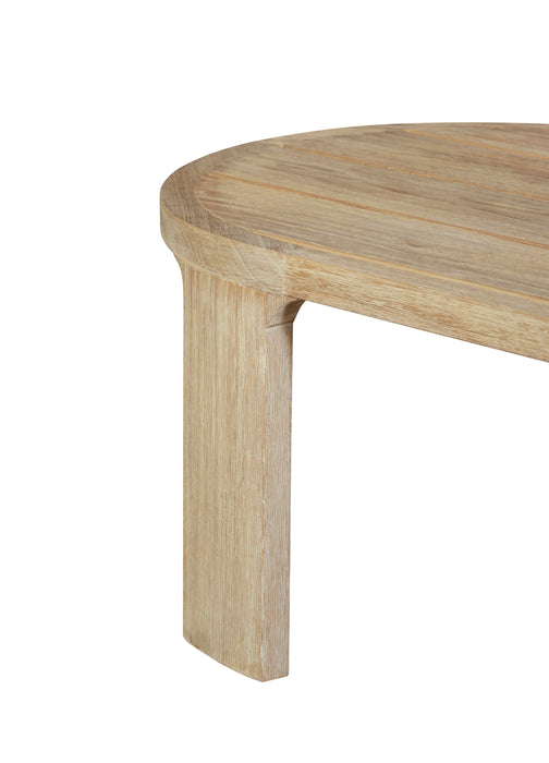 Eclipse Outdoor solid Teak Wood Sofa Set - Gray fabric