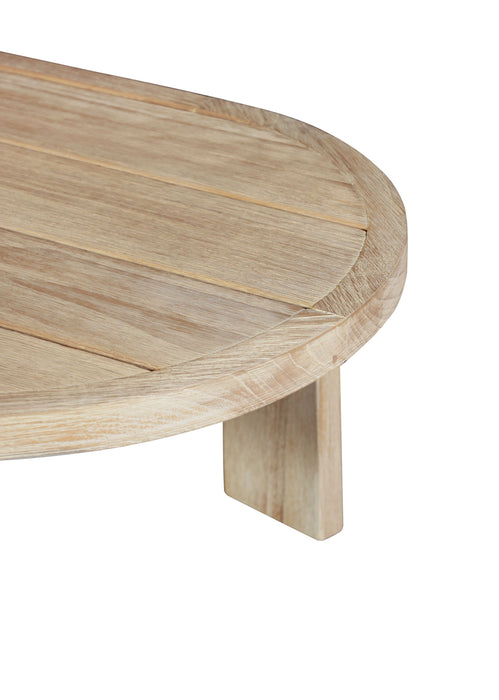 Eclipse Outdoor solid Teak Wood Sofa Set - Gray fabric