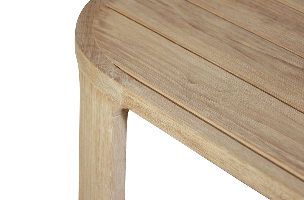 Eclipse Outdoor solid Teak Wood Sofa Set - Gray fabric