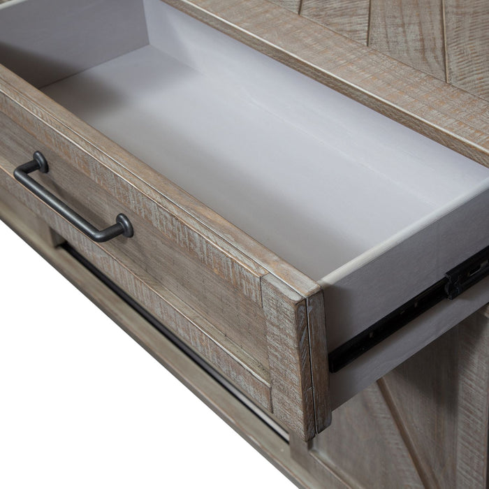 Ruston Collection Buffet Server – Weathered Wood Finish