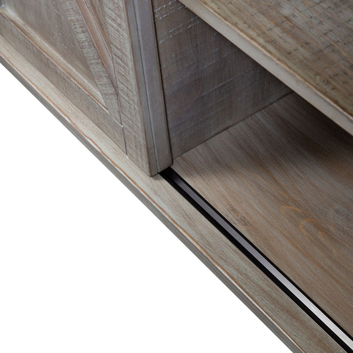 Ruston Collection Buffet Server – Weathered Wood Finish