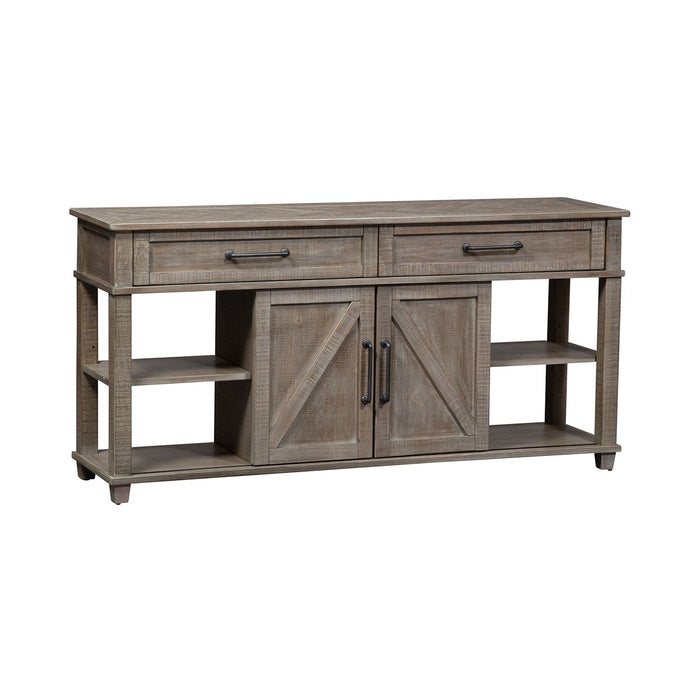 Ruston Collection Buffet Server – Weathered Wood Finish