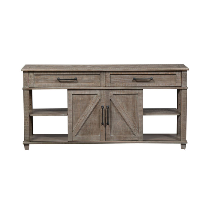 Ruston Collection Buffet Server – Weathered Wood Finish