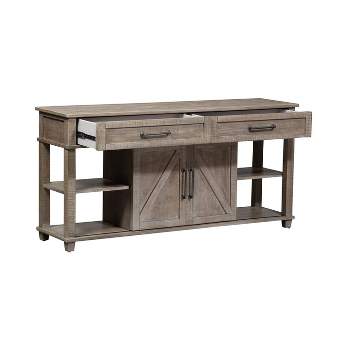 Ruston Collection Buffet Server – Weathered Wood Finish