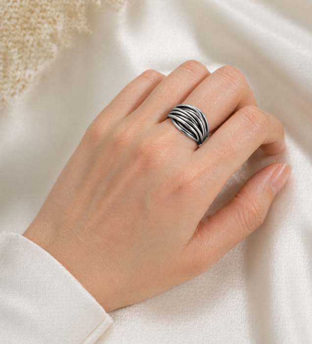 Sterling Silver Oxidized Ring