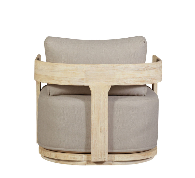 Eclipse Outdoor solid Teak Wood Sofa Set - Gray fabric