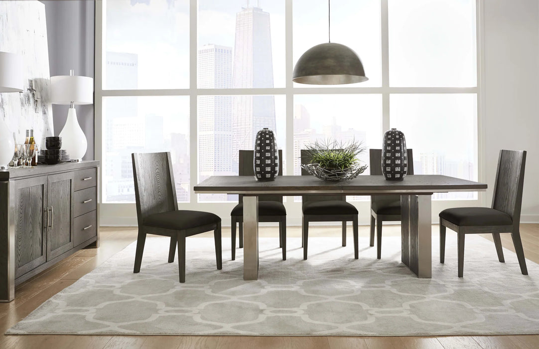 Grigio Extension Dining Table in Thunder Grey