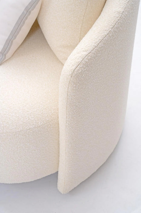 Serene Outdoor Sofa - 83", Cream Bouclé All-Weather