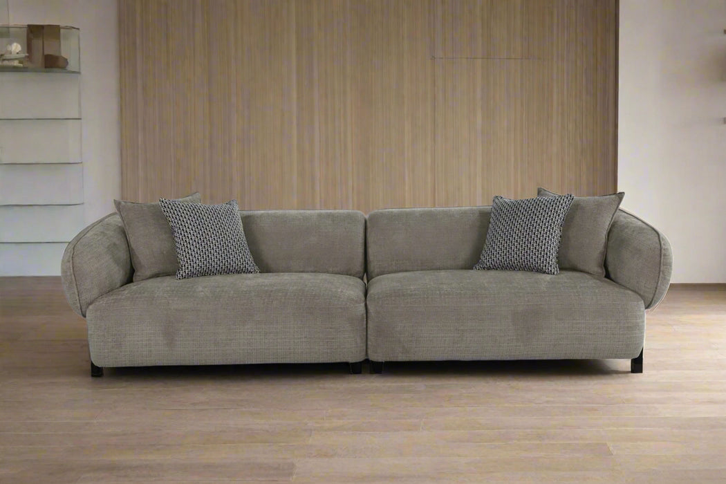 Nova Mid-Century Modern Sectional 4-Seater Sofa - 117"