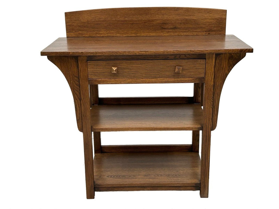 Mission 2 Drawer and Open Shelves Sideboard / Console Table - Michael's Cherry