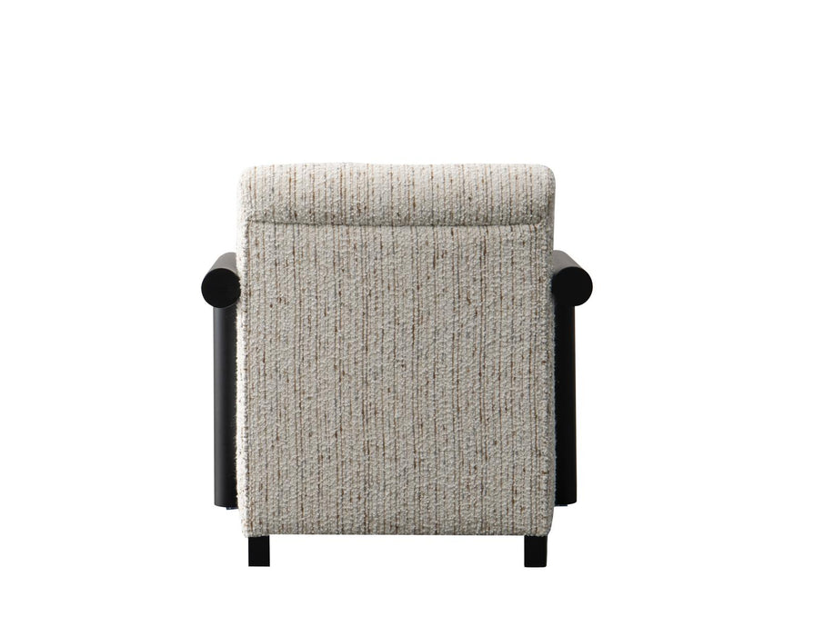 Nora Collection Mid-Century Modern  Arm Chair - Ivory