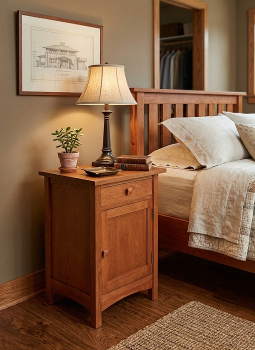 Mission 1 Door 1 Drawer Nightstand - Michaels Cherry