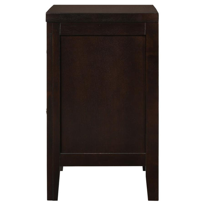 Moss Cappuccino Nightstand – Modern Bedside Table