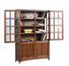 Pre-Order Mission Oak 4 Door Display China Cabinet - Walnut - 49"W