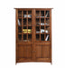 Pre-Order Mission Oak 4 Door Display China Cabinet - Walnut - 49"W