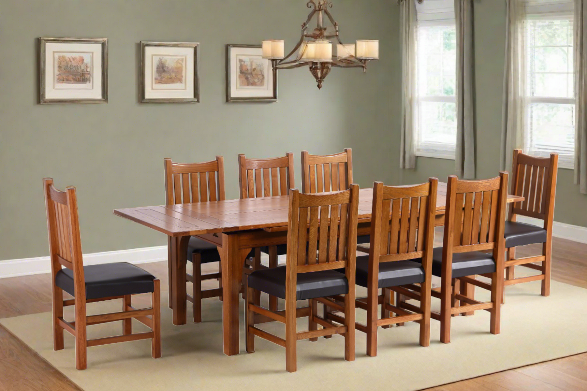 Mission & Contemporary Dining Table Sets — Crafters and Weavers