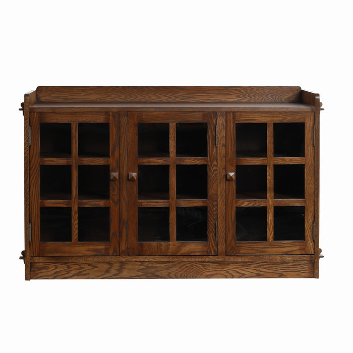 Mission Oak 3 Door Console - Walnut (W1)