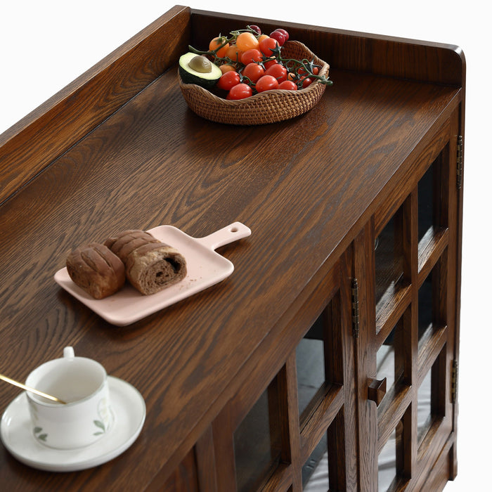 Mission Oak 3 Door Console - Walnut (W1)