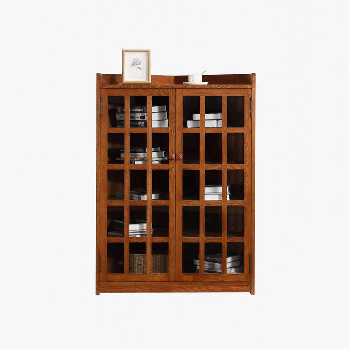 Mission Oak Corner Bookcase / Cabinet - Michael's Cherry