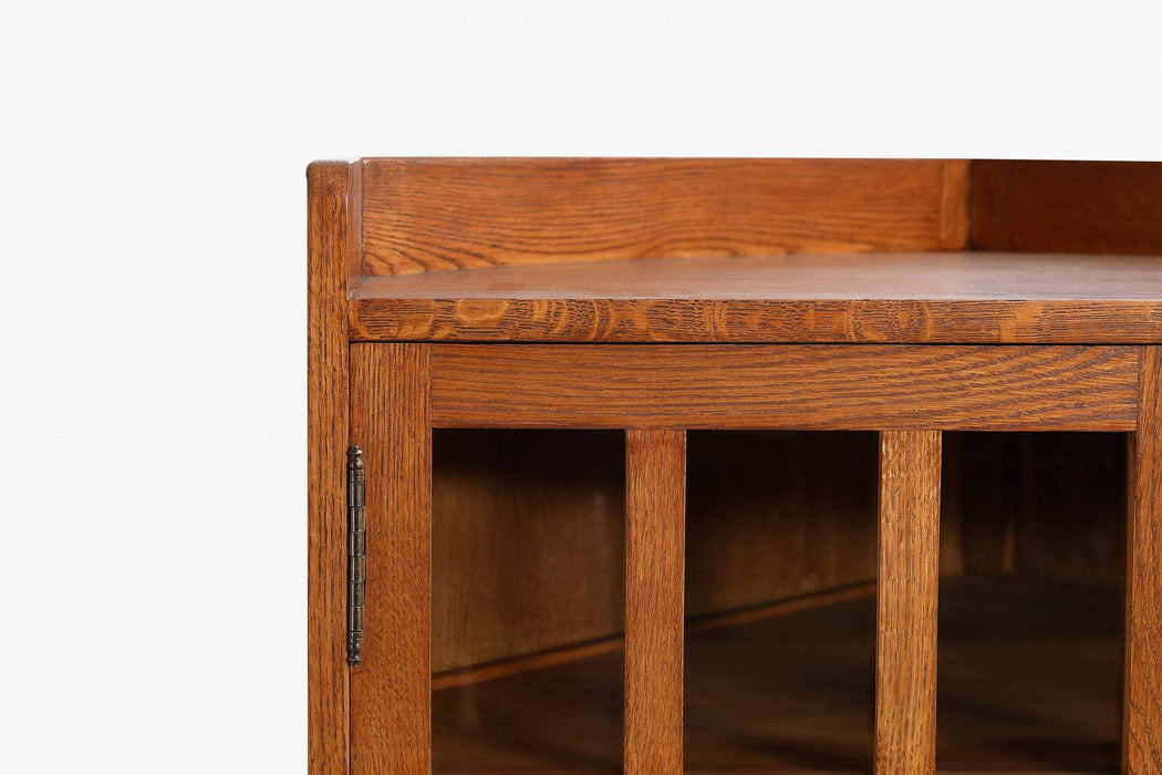 Mission Oak Corner Bookcase / Cabinet - Michael's Cherry