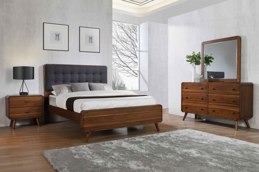 Elowen Bedroom Set – Dark Walnut