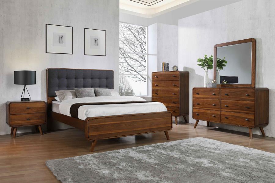 Elowen Bedroom Set – Dark Walnut
