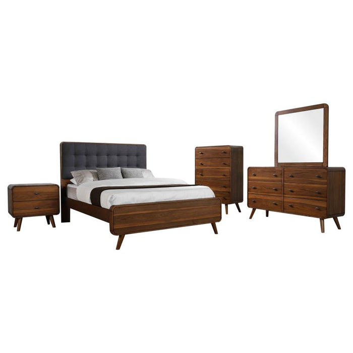 Elowen Bedroom Set – Dark Walnut