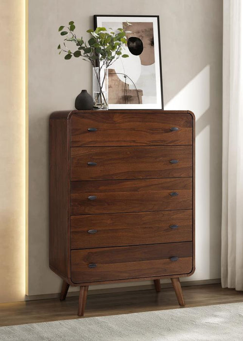 Trevalo Bedroom Chest, Five-Drawer Design