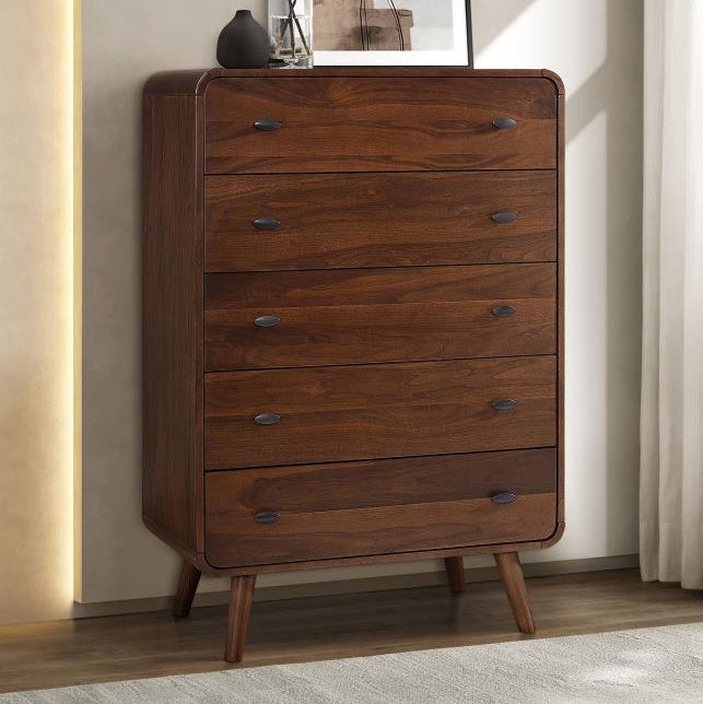 Trevalo Bedroom Chest, Five-Drawer Design