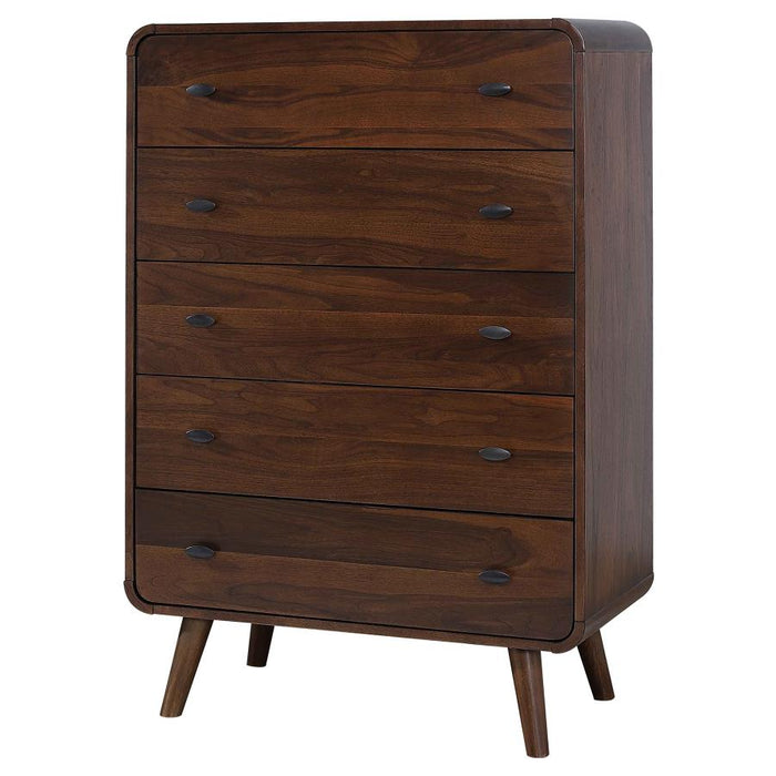 Trevalo Bedroom Chest, Five-Drawer Design