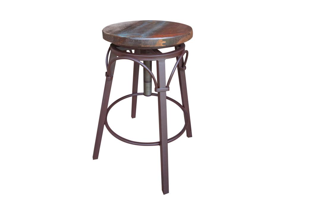 Antique, Barstool with variable height adjustment