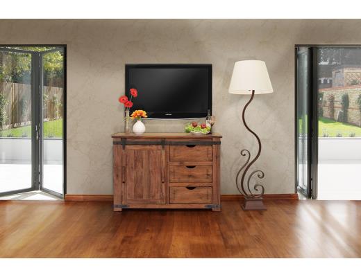 Parota, 3 Drawer 1 Door 50" TV Stand