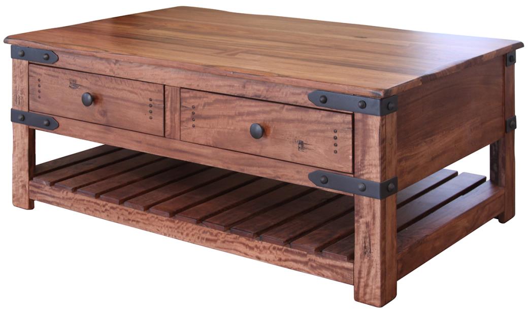 Parota II, 4 Drawer Cocktail Table