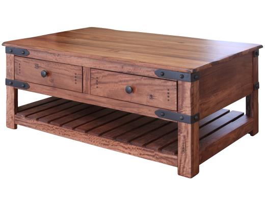 Parota II, 4 Drawer Cocktail Table